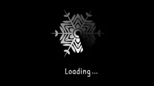 Snowflake loading animation stock video
